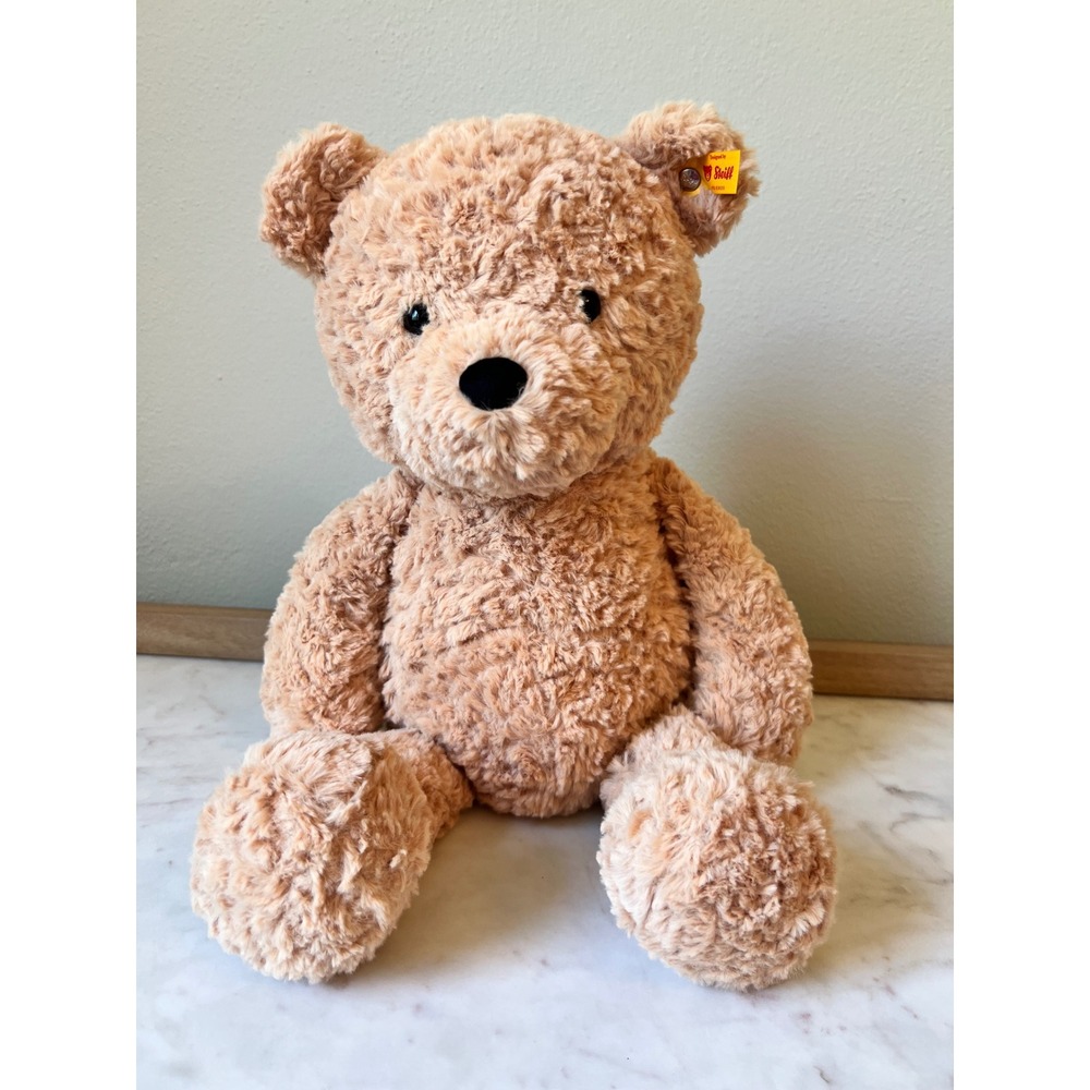 Steiff Jimmy Teddy Bear 12" Cuddly Friends Collection Stuffed Animal Tan Brown